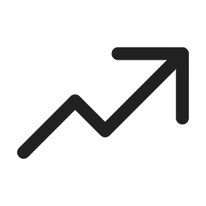 Ic fluent arrow trending 24 regular