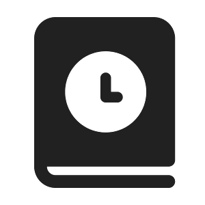 Ic fluent book clock 24 filled