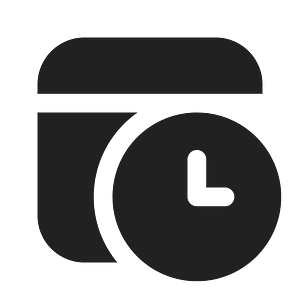 Ic fluent calendar clock 16 filled