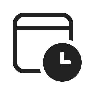 Ic fluent calendar clock 20 regular