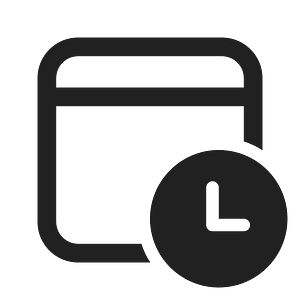 Ic fluent calendar clock 24 regular