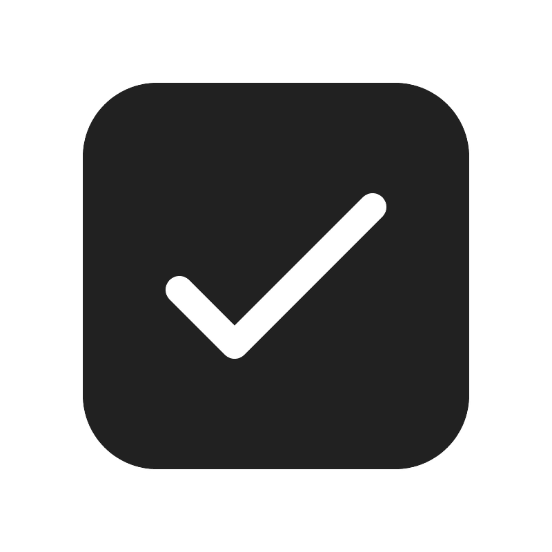 Ic fluent checkbox checked 20 filled
