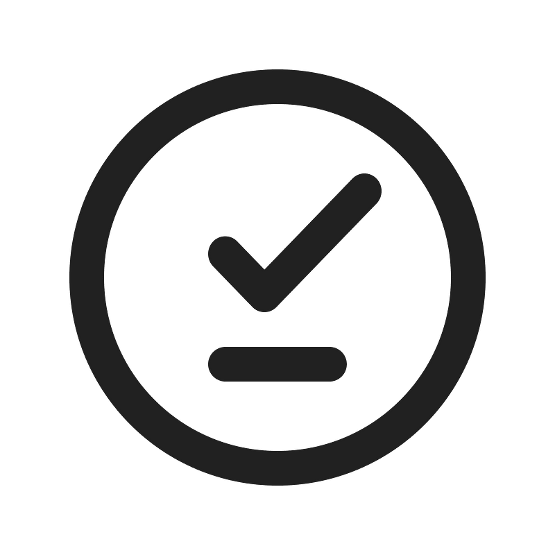 Ic fluent checkmark underline circle 16 regular