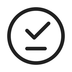 Ic fluent checkmark underline circle 20 regular