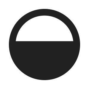 Ic fluent circle half fill 20 filled