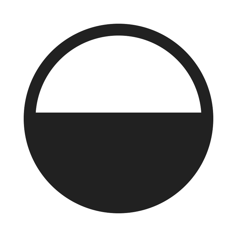 Ic fluent circle half fill 20 regular