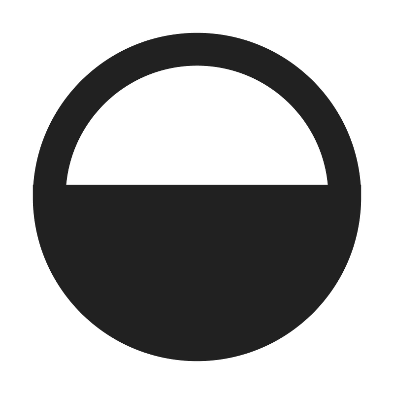 Ic fluent circle half fill 24 filled