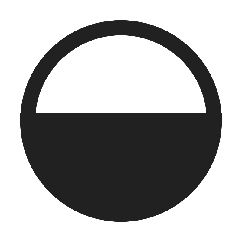 Ic fluent circle half fill 24 regular
