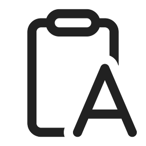 Ic fluent clipboard letter 16 regular