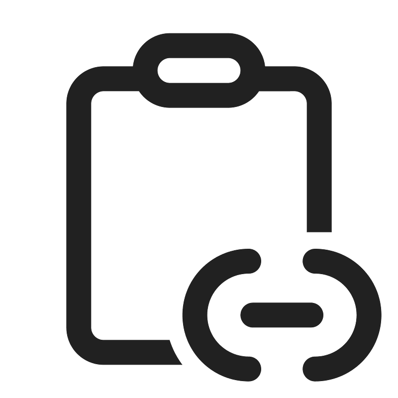 Ic fluent clipboard link 24 regular