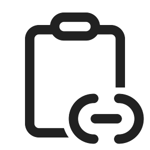 Ic fluent clipboard link 24 regular