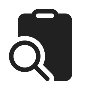 Ic fluent clipboard search 20 filled