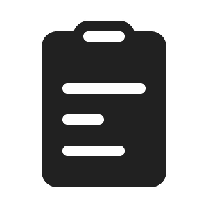 Ic fluent clipboard text 20 filled