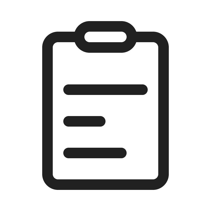 Ic fluent clipboard text 20 regular