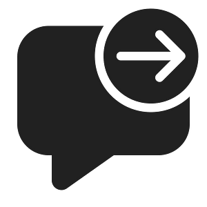 Ic fluent comment arrow right 48 filled