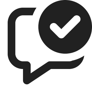 Ic fluent comment checkmark 12 regular