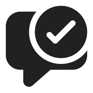 Ic fluent comment checkmark 16 filled