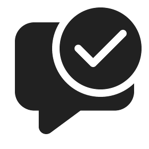 Ic fluent comment checkmark 20 filled