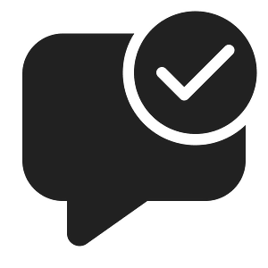 Ic fluent comment checkmark 48 filled