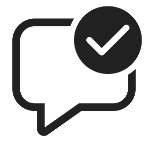 Ic fluent comment checkmark 48 regular