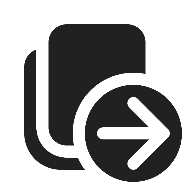 Ic fluent copy arrow right 16 filled