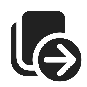 Ic fluent copy arrow right 16 filled