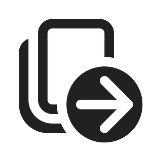 Ic fluent copy arrow right 16 regular