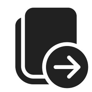Ic fluent copy arrow right 24 filled