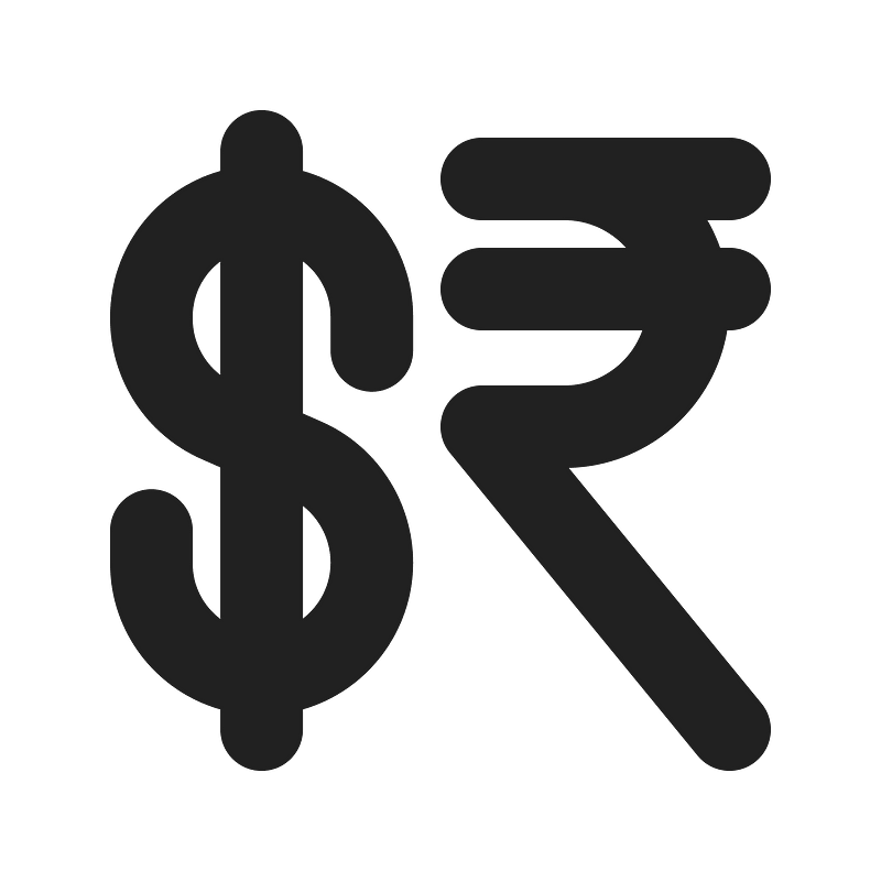 Ic fluent currency dollar rupee 16 filled