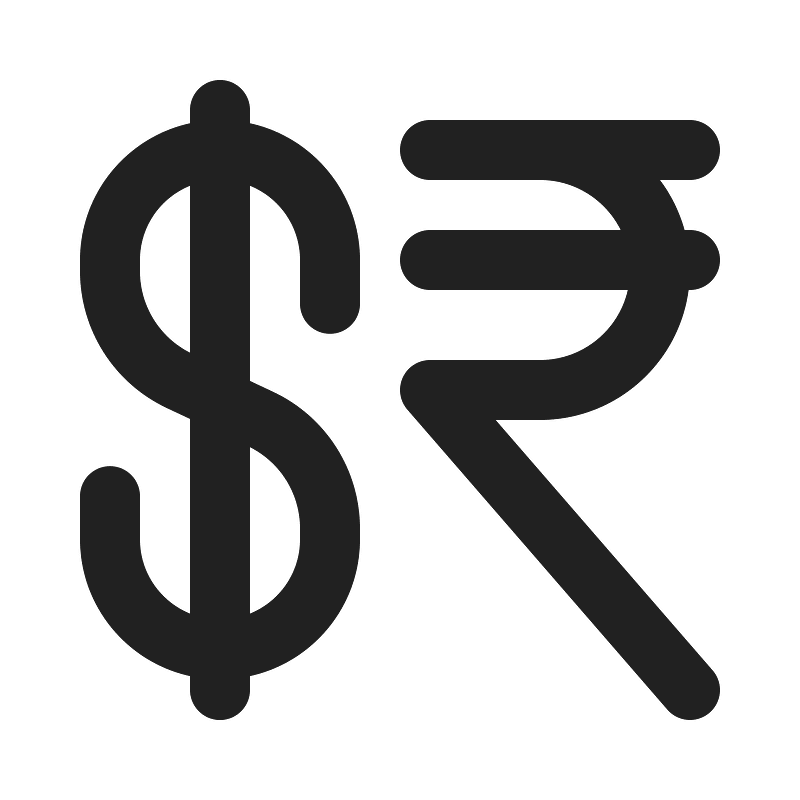 Ic fluent currency dollar rupee 20 filled