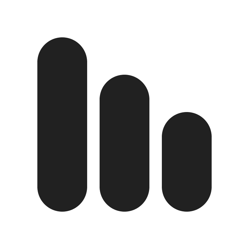 Ic fluent data bar vertical 20 filled