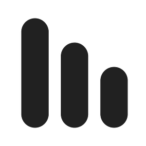 Ic fluent data bar vertical 24 filled