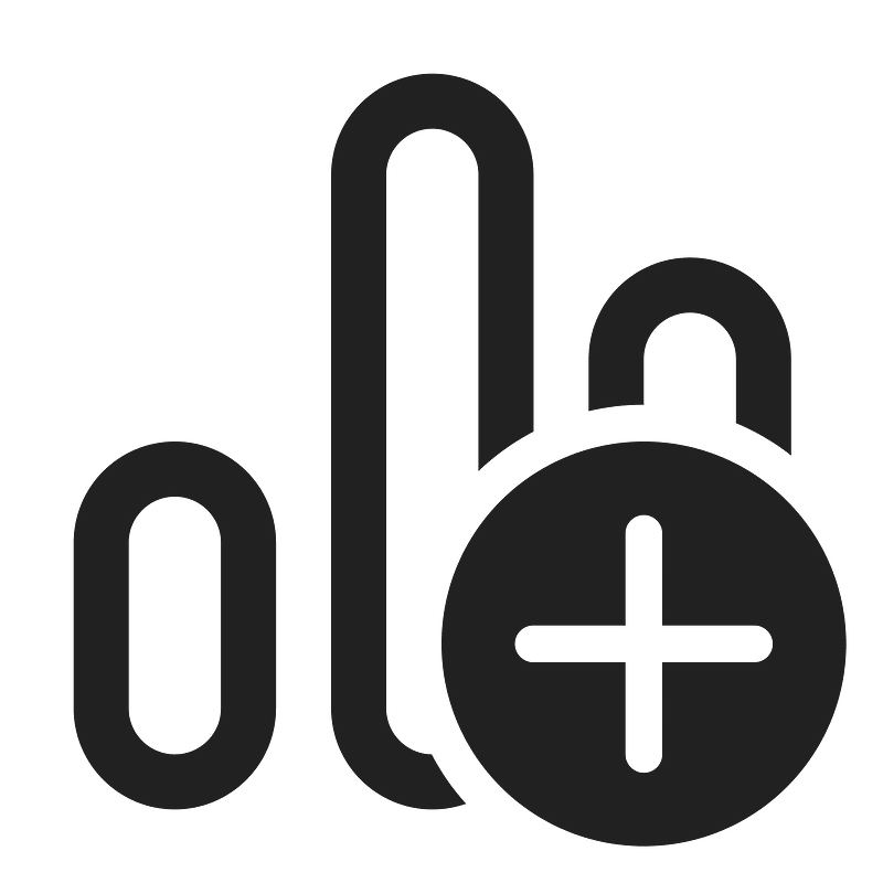Ic fluent data bar vertical add 24 regular