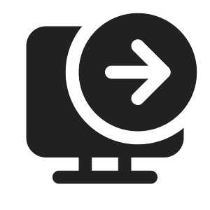 Ic fluent desktop arrow right 16 filled