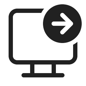Ic fluent desktop arrow right 20 regular