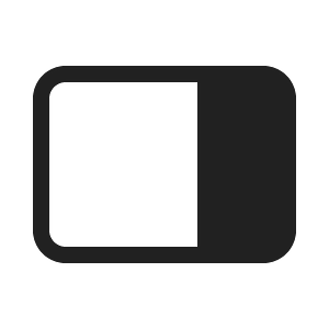 Ic fluent dock panel right 20 filled
