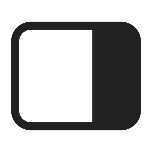 Ic fluent dock panel right 28 filled