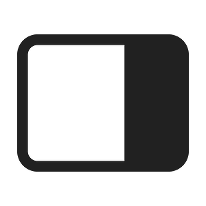 Ic fluent dock panel right 48 filled