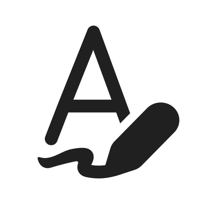Ic fluent draw text 24 filled