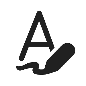 Ic fluent draw text 24 filled