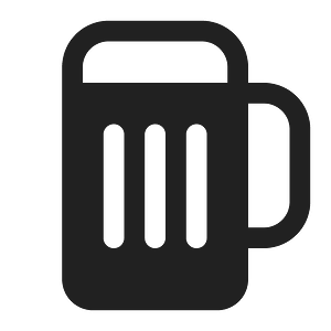 Ic fluent drink beer 16 filled