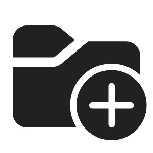 Ic fluent folder add 24 filled