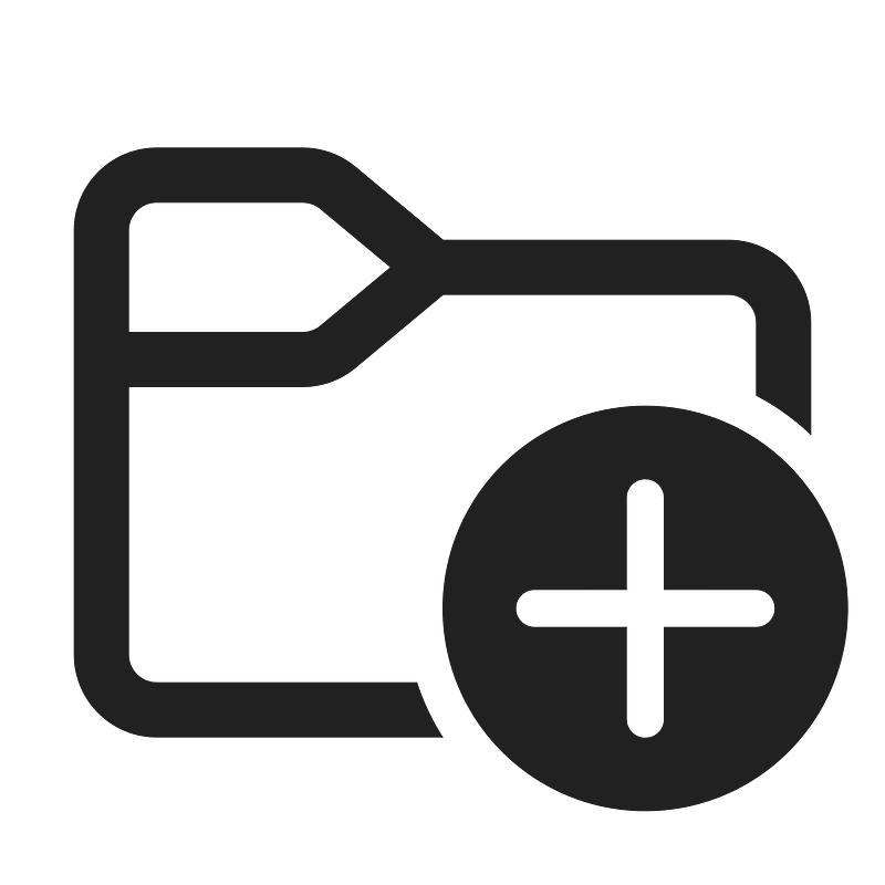 Ic fluent folder add 24 regular
