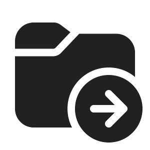 Ic fluent folder arrow right 20 filled