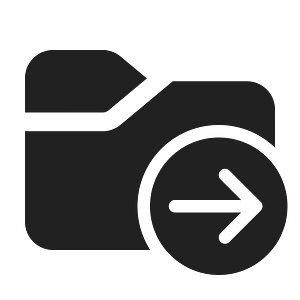 Ic fluent folder arrow right 24 filled