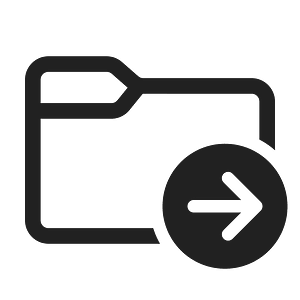 Ic fluent folder arrow right 48 regular