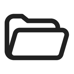 Ic fluent folder open 16 regular