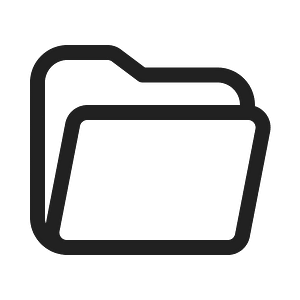 Ic fluent folder open 20 regular