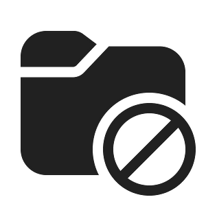 Ic fluent folder prohibited 20 filled