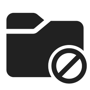 Ic fluent folder prohibited 28 filled